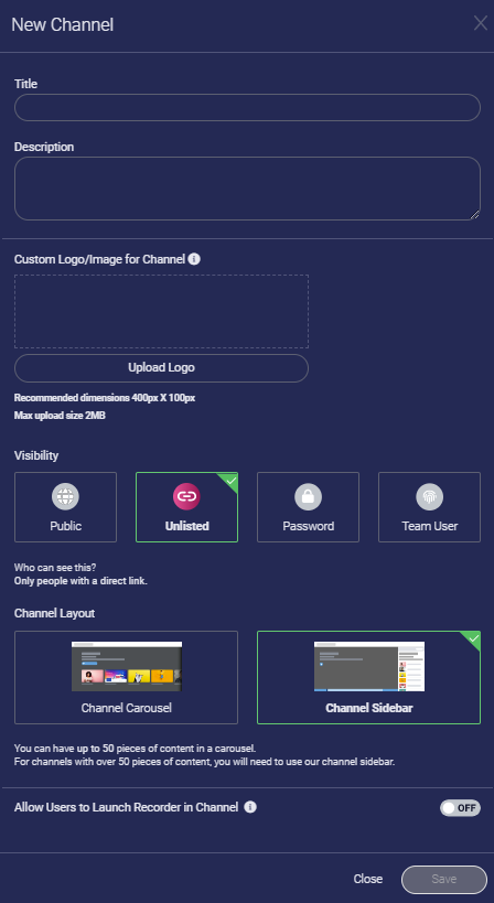 Channel Design  How to Design  Channel Page