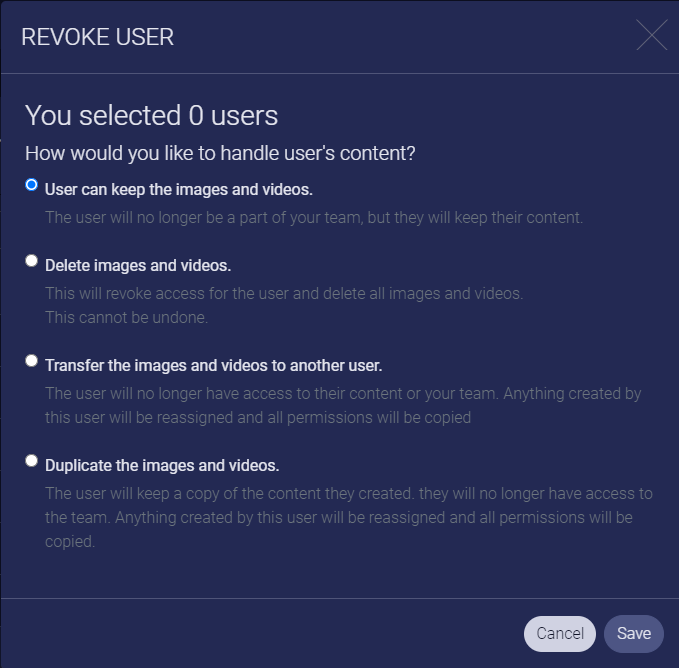 Team Admin: Revoke user access to your Team Plan
